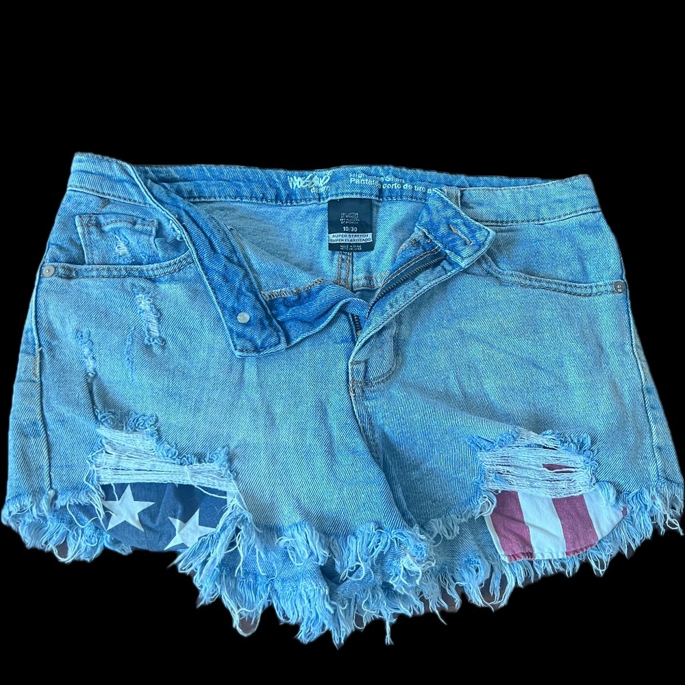 denim shorts